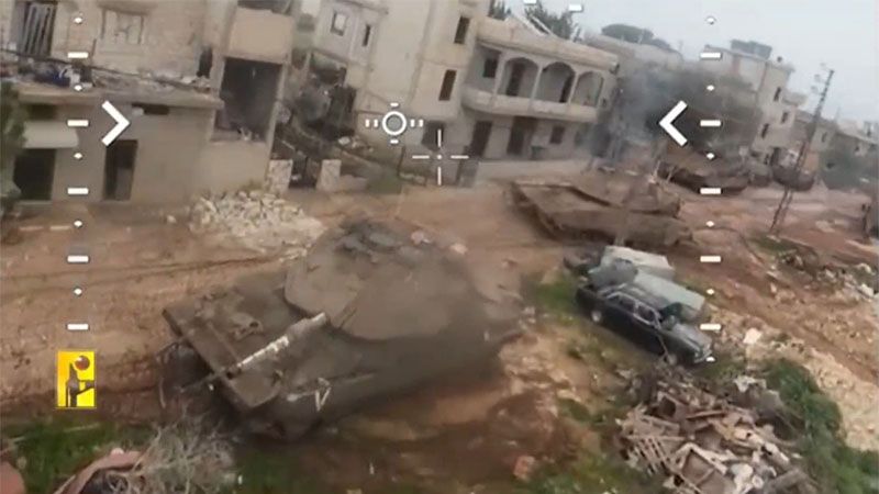 Dron explosivo de Hezbol&aacute; deja sin escapatoria a un tanque israel&iacute; (video)