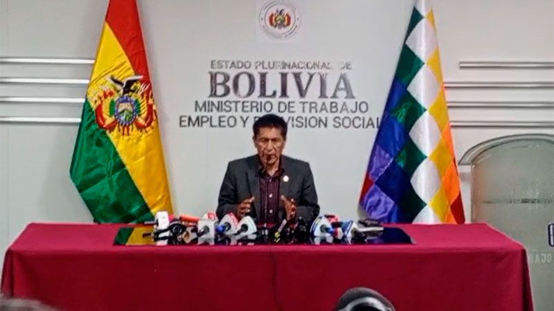 Renuncia el ministro del Trabajo en Bolivia para &ldquo;pacificar&rdquo; el pa&iacute;s en medio de protestas