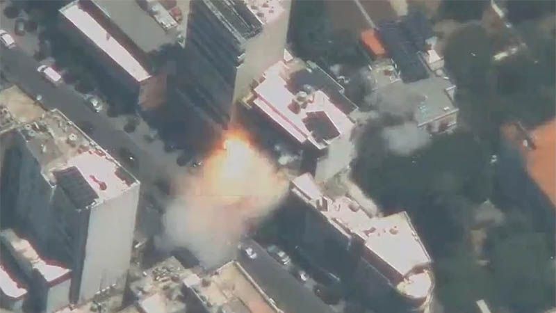 El ej&eacute;rcito israel&iacute; difunde im&aacute;genes del bombardeo contra Beirut (video)