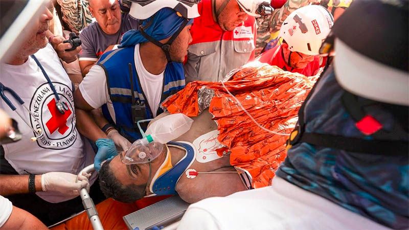 Rescatan a sobreviviente entre los escombros ocho d&iacute;as despu&eacute;s de terremotos en Venezuela