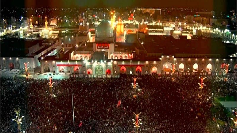 Millones de iran&iacute;es se congregan en la ciudad de Mashad para despedir a su L&iacute;der m&aacute;rtir (video)