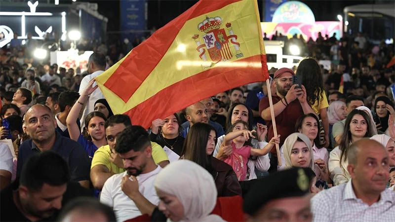Palestina celebra la victoria de Espa&ntilde;a en el Mundial