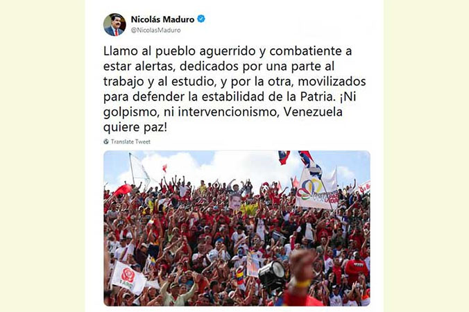 Estados Unidos amenaza a Venezuela y Maduro rompe relaciones diplom&aacute;ticas con Washington