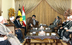 NASRALLAH SE REUNI&Oacute CON UNA DELEGACI&OacuteN IRAN&Iacute